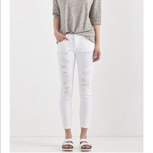 Current Elliot white Stiletto jeans size 24